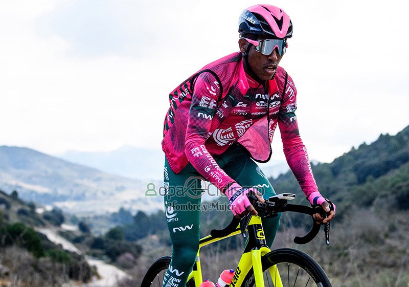 Ef Education-nippo Ropa Ciclismo Culotte Corto 2023 Hombre Mangas Cortas Rosa